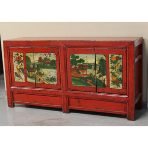 CREDENZE, MADIE - MADIA MONGOLIA 2 PANNELLI DECORATI - CM-11611