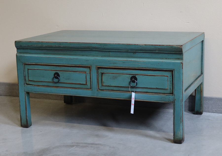 TAVOLI, TAVOLINI BASSI - TAVOLINO LACCATO 2 CASSETTI - TT-11629