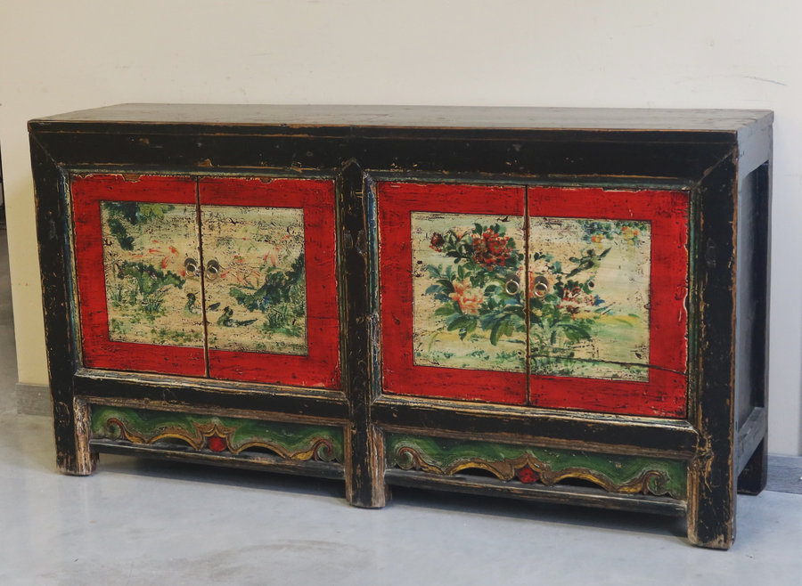 CREDENZE, MADIE - MADIA MONGOLIA 2 PANNELLI DECORATI - CM-11646
