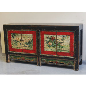 CREDENZE, MADIE - MADIA MONGOLIA 2 PANNELLI DECORATI - CM-11646