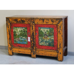 CREDENZE, MADIE - MADIA MONGOLIA 2 PANNELLI DECORATI - CM-11657
