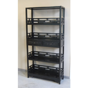 ARMADI - LIBRERIA CINESE LACCA NERA - AA-11659