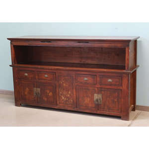 CREDENZE, MADIE - LUNGA CREDENZA GANZU CON DEC. LIEVE E VANO GIORNO - CM-11666