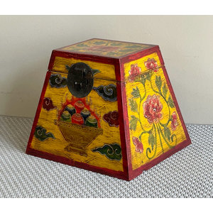 SCATOLE, COFANETTI E BAULETTI - BAULETTO DECORATO TIBETANO - SC-11769