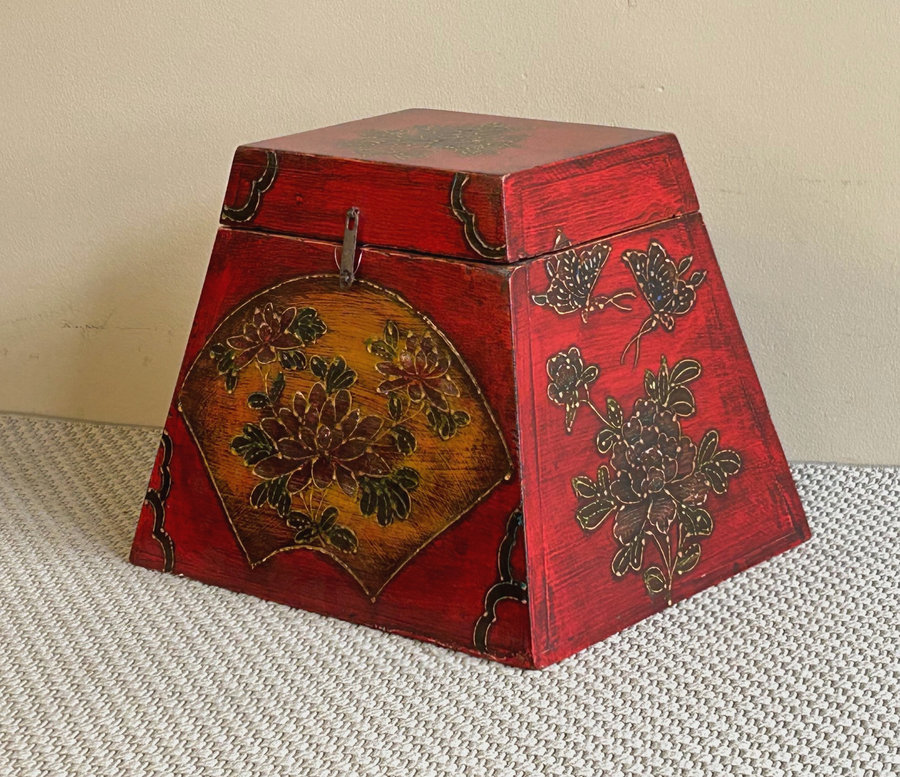 SCATOLE, COFANETTI E BAULETTI - BAULETTO DECORATO TIBETANO - SC-11770